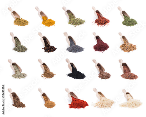 Shovels of Spices and Herbs