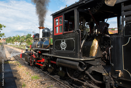 Steam train in Tiradentes, Brazil