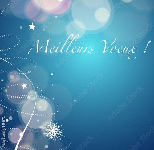 Carte de voeux meilleurs voeux
