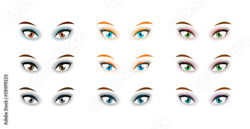 Set of eyes