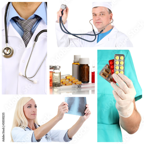 Medical concepts collage