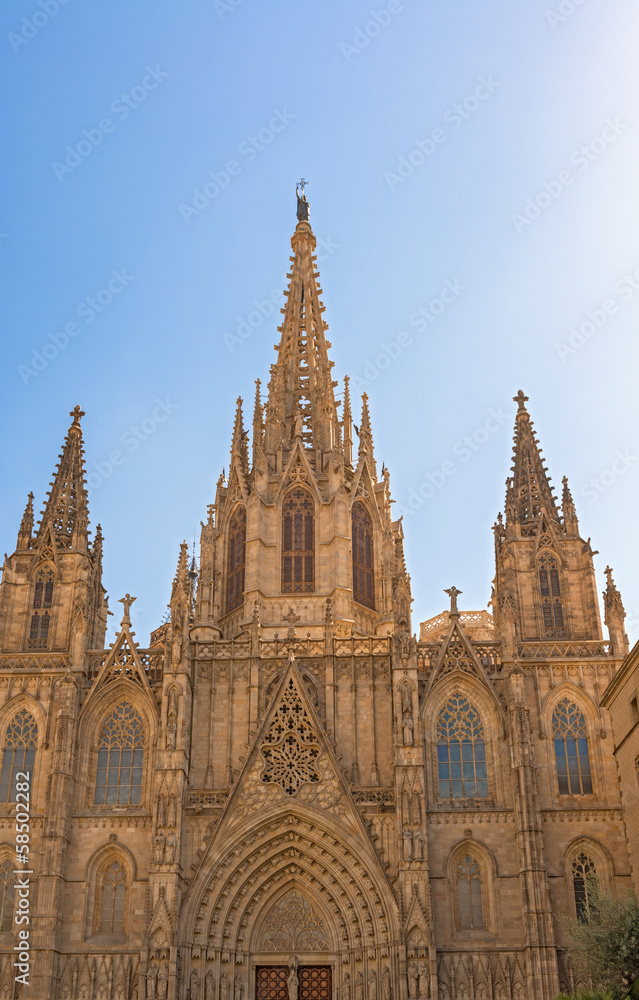 Barcelona cathedral facade