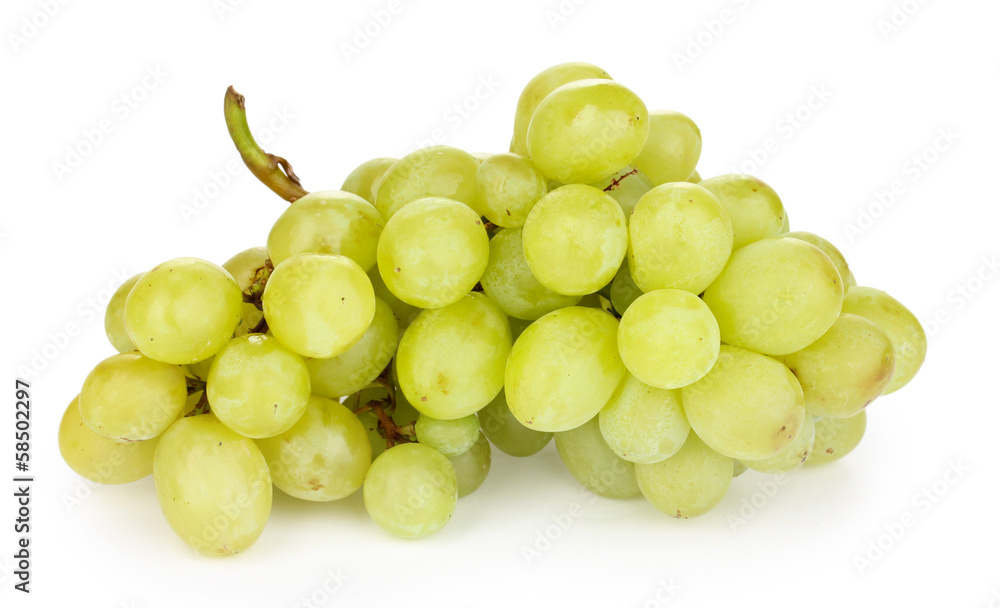 ripe sweet grapes isolated on white ripe sweet grapes isolated on white