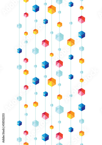 vector abstract hanging jewels striped seamless pattern