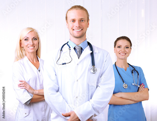 Medical workers in office