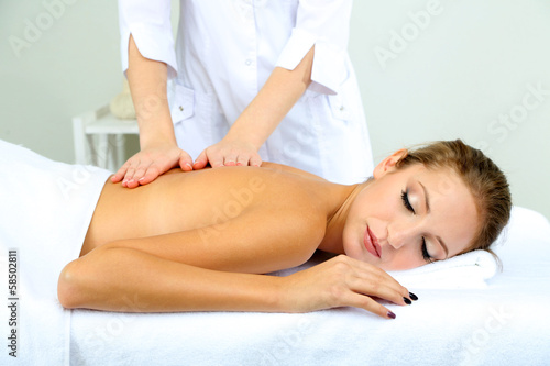 Beautiful young woman havin...