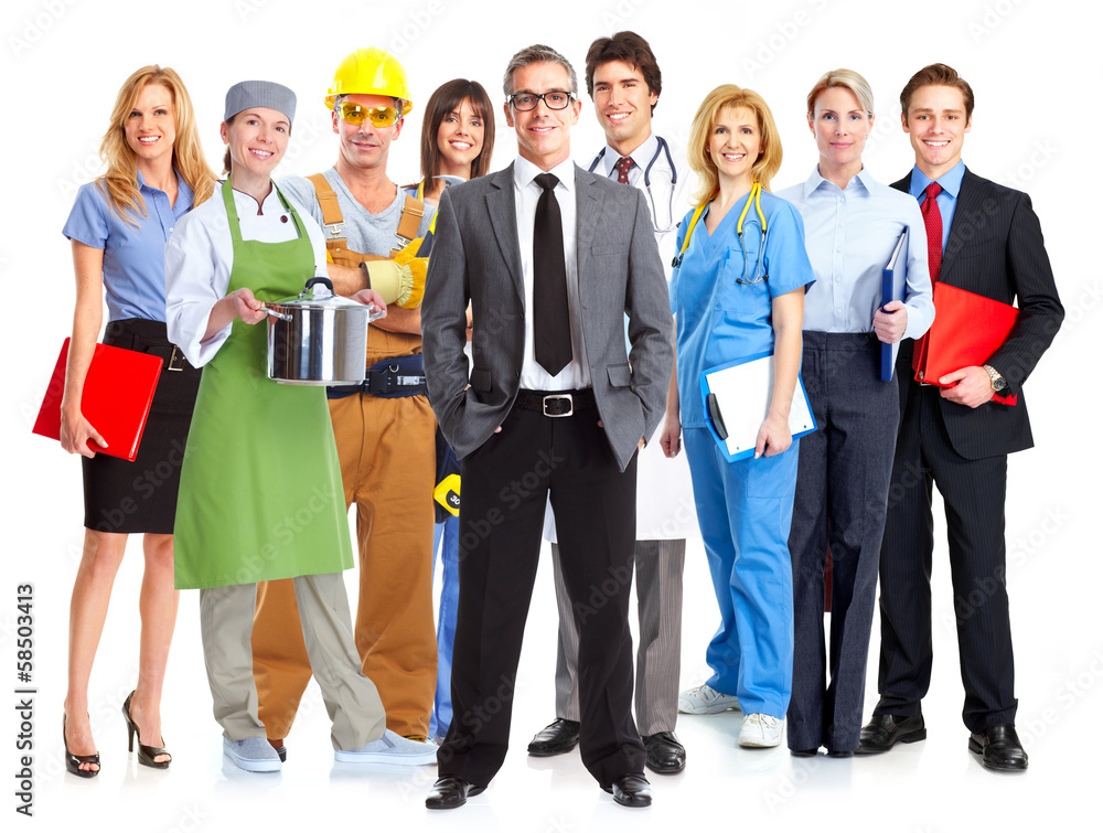 Business people group. Business people group.