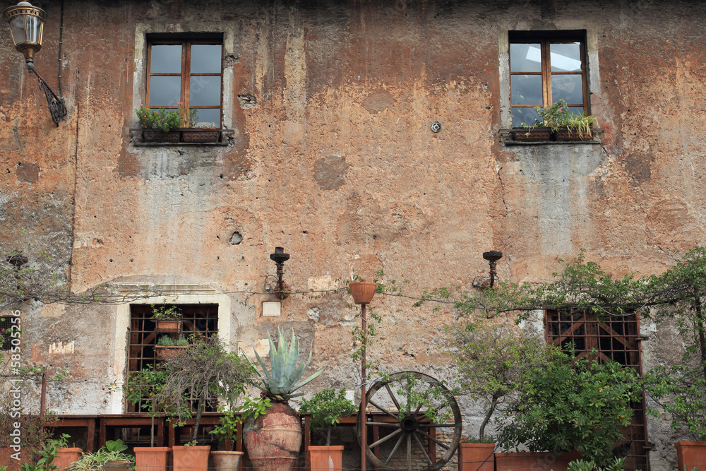 old building in Trastevere, Rome