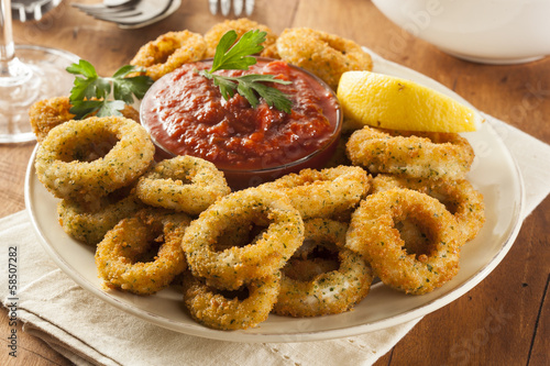 Homemade Fried Breaded Calamari