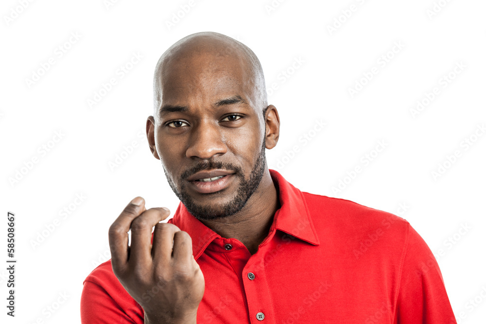 Expressive black man portrait Expressive black man portrait