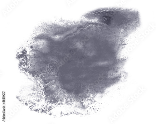 spot watercolor, gray blotch texture isolated on white backgroun