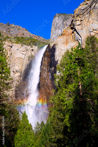 Yosemite Bridalveil fall waterfall California
