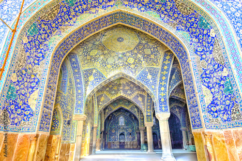 Imam Mosque viewed from entrance in Isfahan, Iran photo