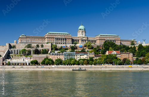 Danube River and Buda Castle, Budapest