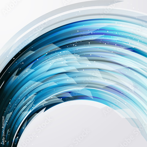 abstract background wiht transparent blue-gray arc elements photo