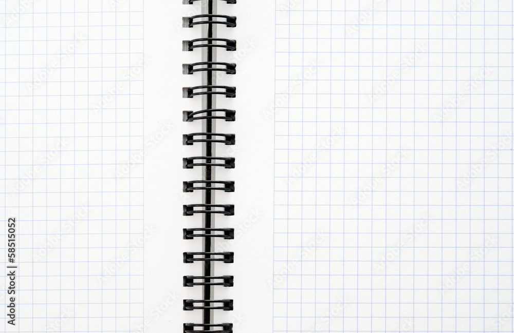 Notebook with black wire
