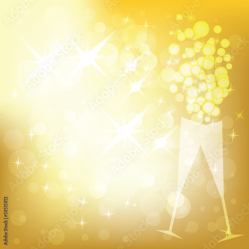 Vector holiday golden background