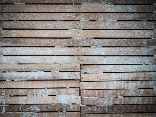 Lath and plaster wall