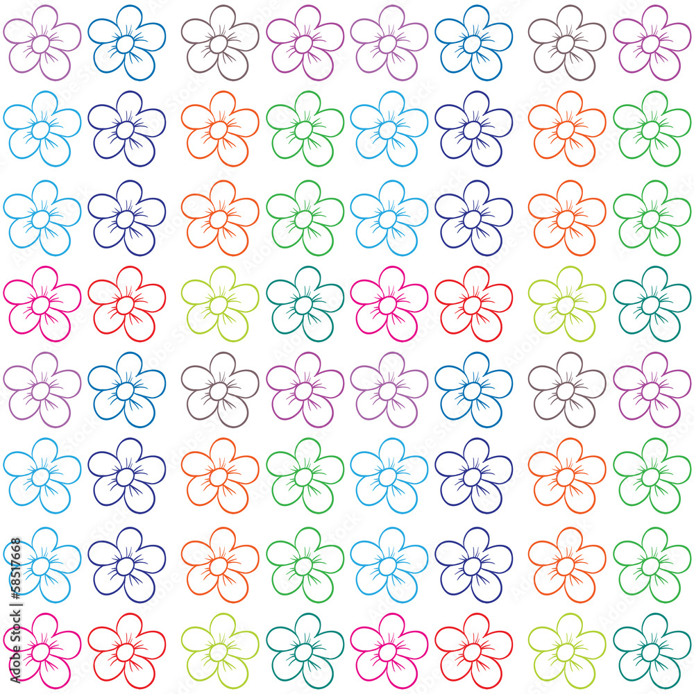 Seamless flowery design Seamless flowery design