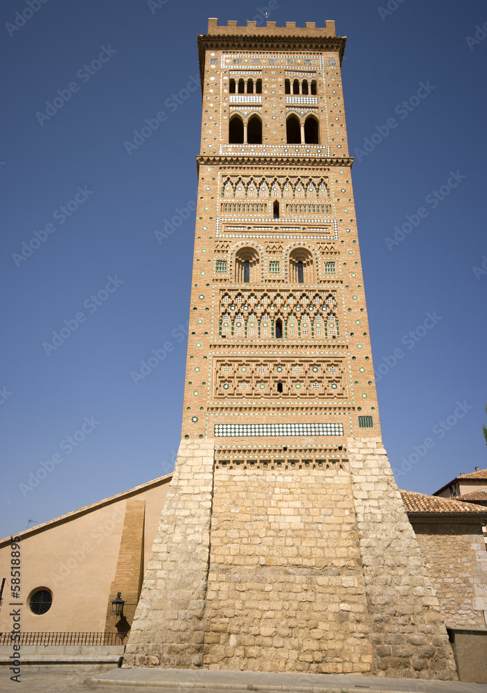 Tower mudejar of San Martin.Teruel.Spain