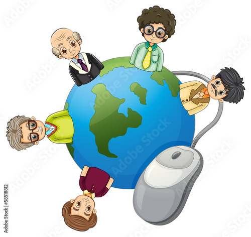 Businessmen around the globe