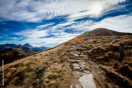 Beautiful Tatry mountains landscape Czerwone Wierchy photo