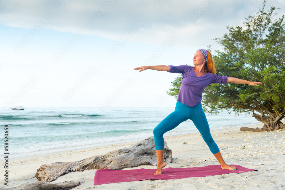 Young woman practicing yoga Young woman practicing yoga