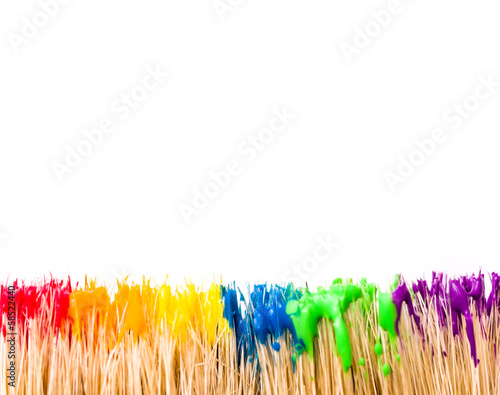 Rainbow paint background