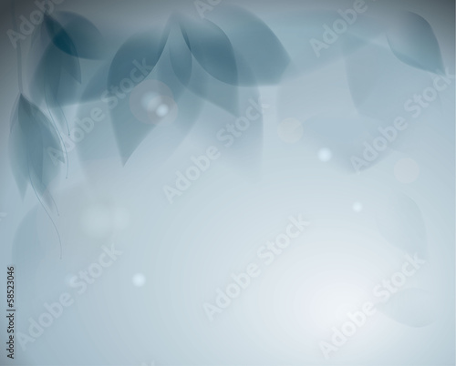 Blue flowers / Romantic monochrome background