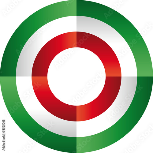 coccarda di carta piegata
