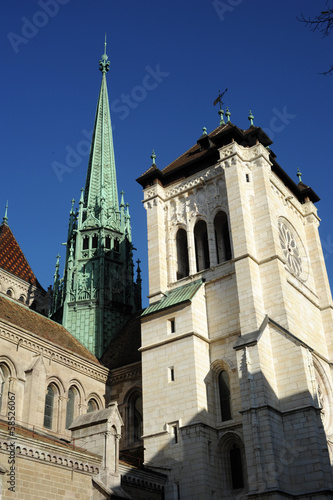 The Cathedral of Saint-Pierre at Geneva on Switzerland