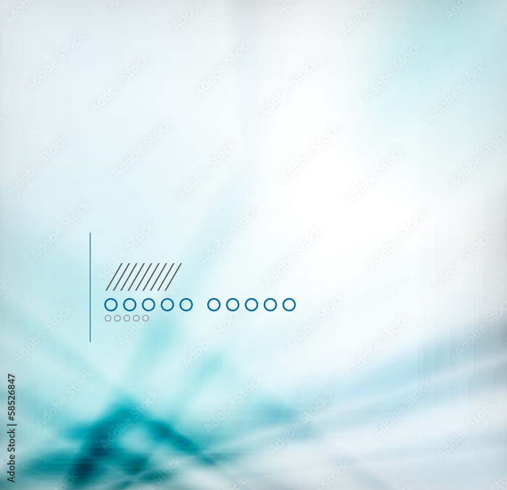 Fototapeta premium Blue blurred geometric shape background