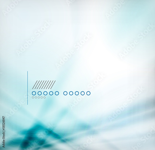 Blue blurred geometric shape background