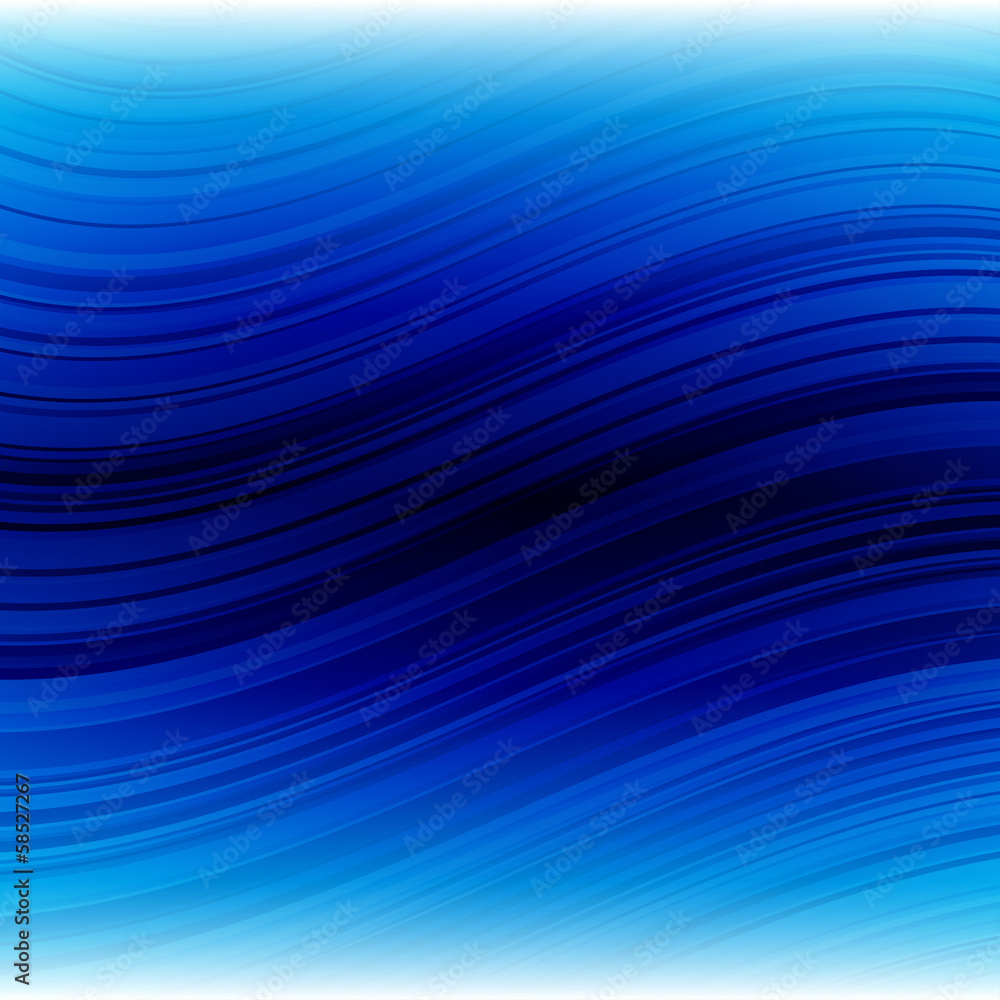 Abstract warped blue stripes colorful background