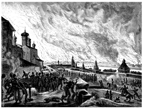 Napoleon Bonaparte - Burning Moscow (1812)