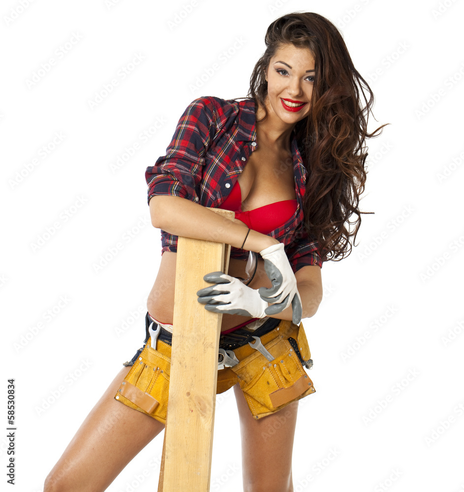 Sexy Carpenter Stock Photo | Adobe Stock