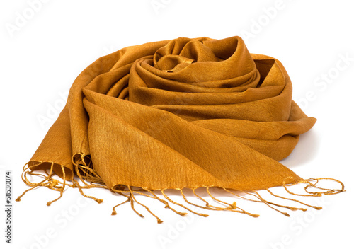 Silk scarf gold