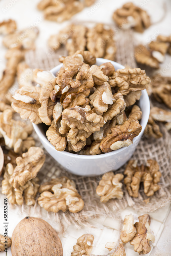 Fresh portion of Walnuts Fresh portion of Walnuts