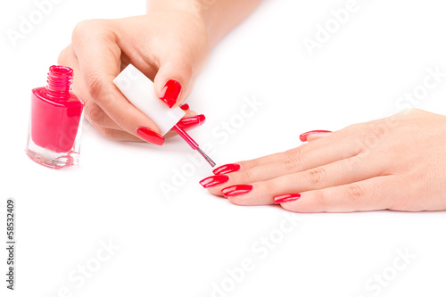 Manicured nails