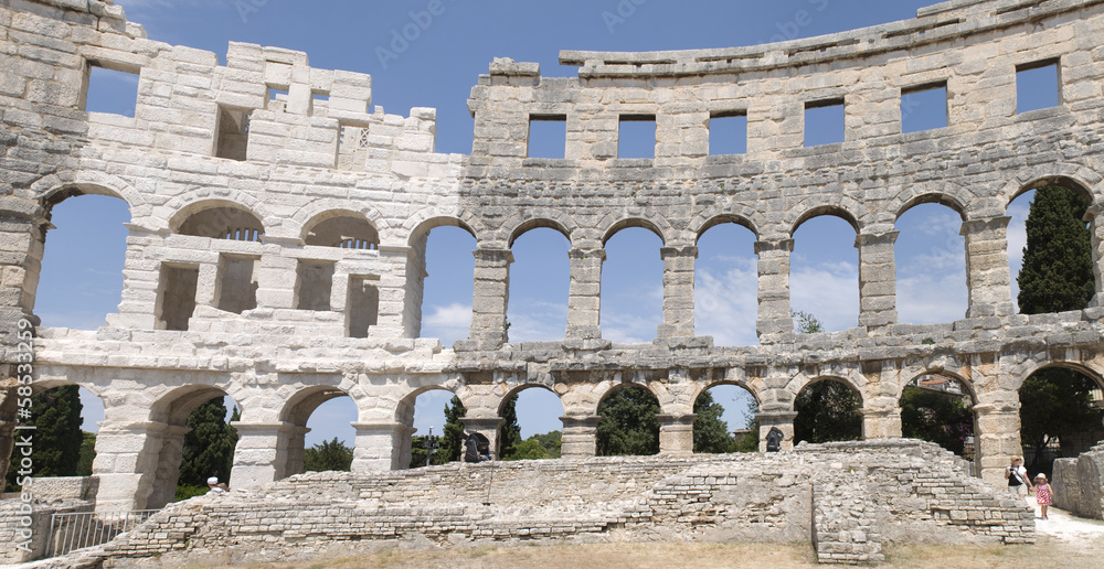 the old amphitheatre in Pula - Croatia