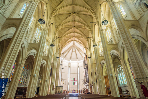 Inside the Cathedral Church of St.Paul, Dunedin, New Zealand