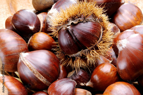Photos natural chestnuts