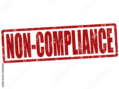 Non Compliance stamp