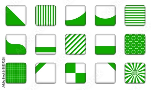 Square buttons - blue color