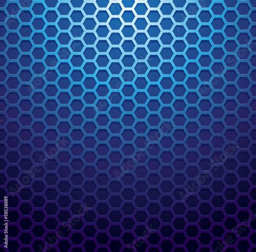 Blue metallic grid background
