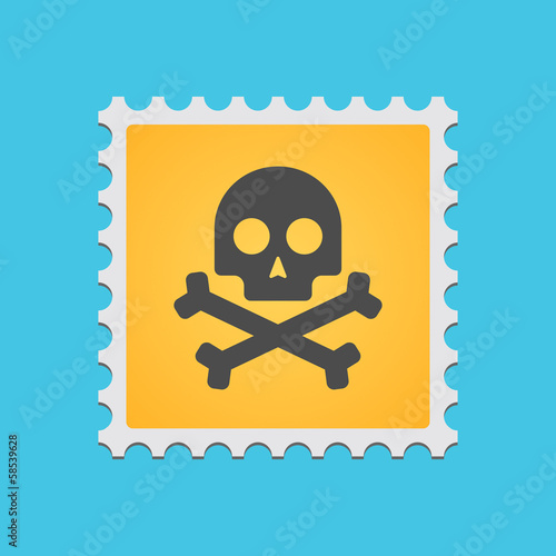 Post stamp with icon