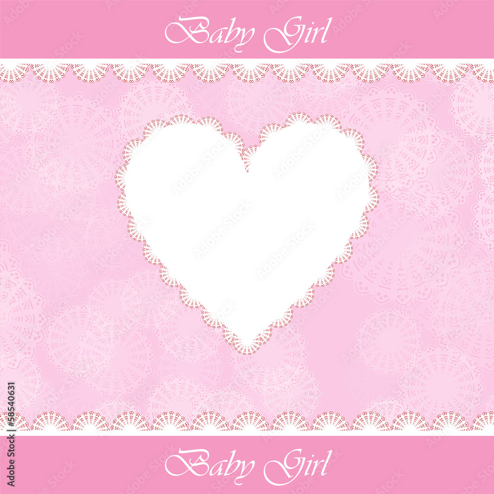 elegant baby card