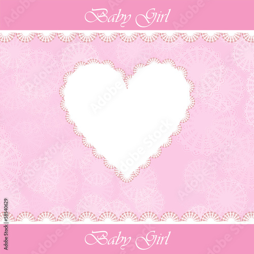 elegant baby card