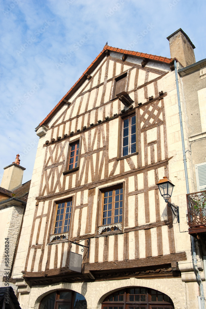 Fototapeta premium Half-timbered house in French Noyers