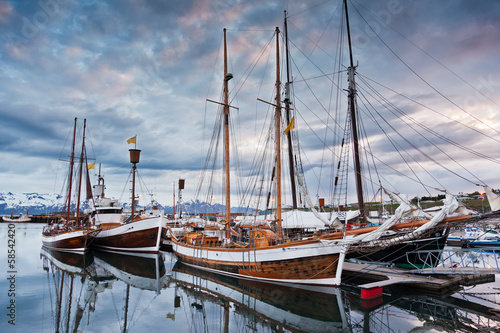 Vászonkép Icelandic Sailboats